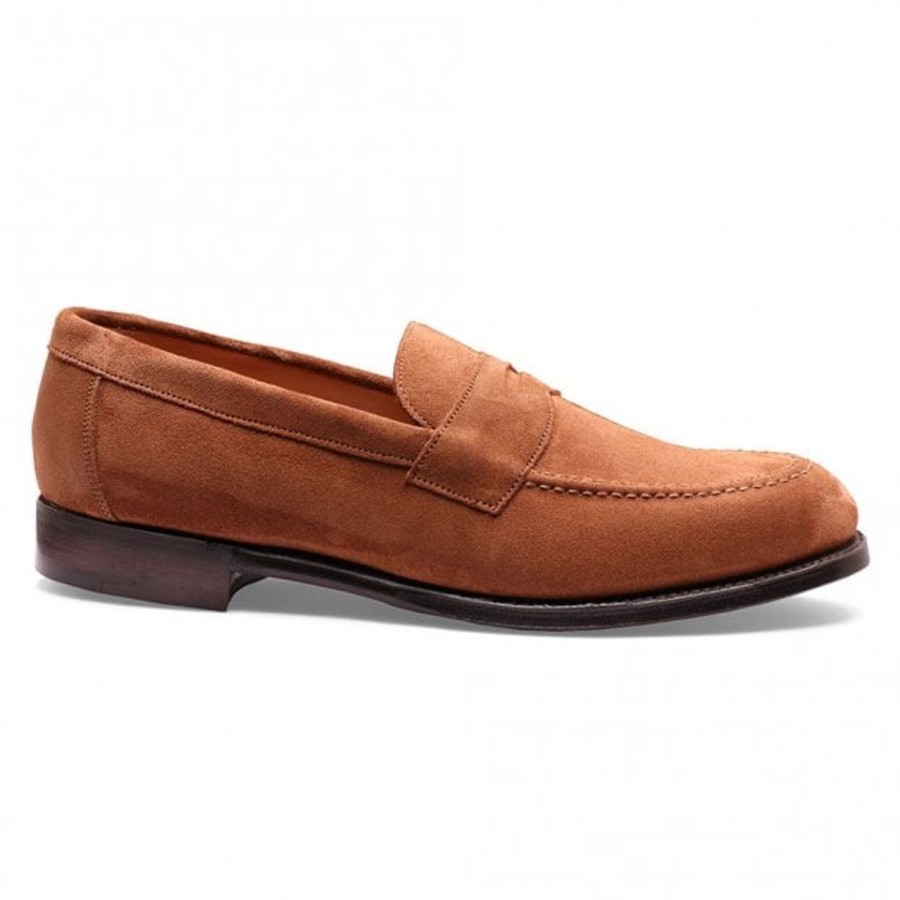Men Cheaney Loafers | Hadley Penny Loafer In Fox Suede : Jualankasut